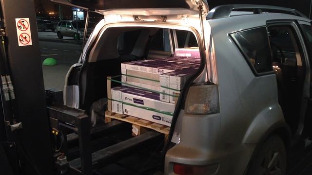 Погрузка палеты в Outlender XL