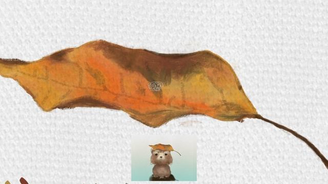 Photoshop painting leaf and raccoon like acrylics смотреть онлайн
