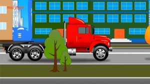 Мультик про машинки. Грузовик, самосвал и экскаватор.