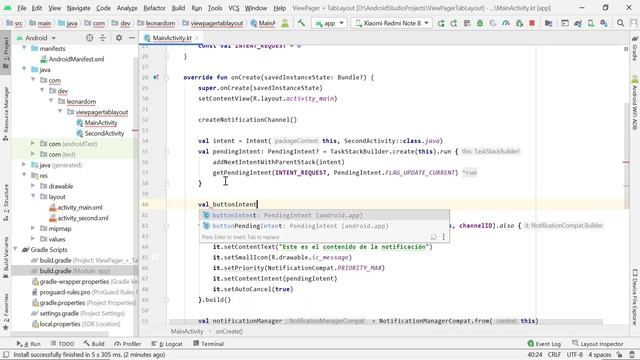 Agregar Botón a Notificaciones en Android Studio смотреть онлайн