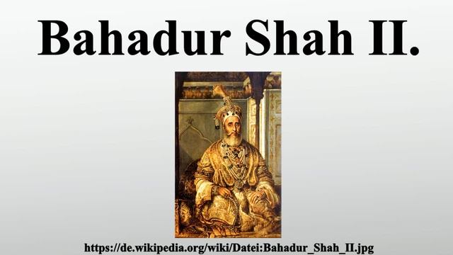 Bahadur Shah II. смотреть онлайн