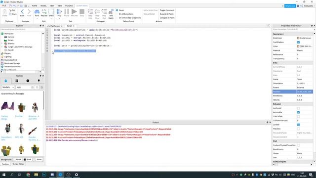 Roblox Studio. Урок 14 Бот следует из точки А в точку Б смотреть онлайн