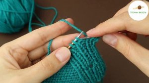 Аккуратная НЕЗАМЕТНАЯ ПЕТЛЯ ДЛЯ ПУГОВИЦЫ на планке резинкой 1*1