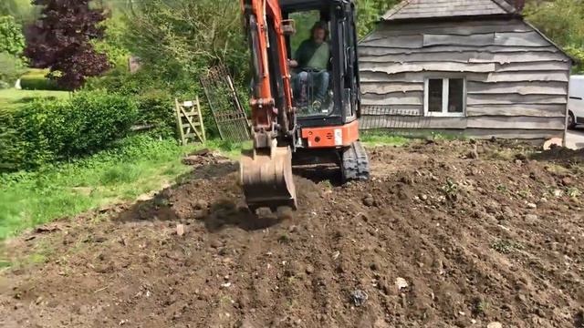 Планировка на мини экскаваторе