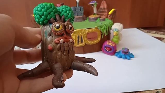 Монстры из игры "My singing monsters" из пластилина смотреть онлайн