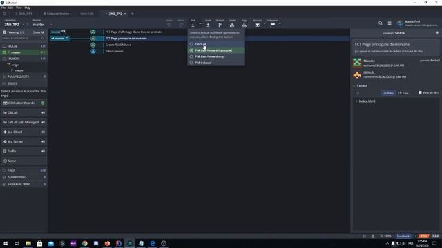 GitKraken - Cloner un repo github, pull & règles des commits смотреть онлайн