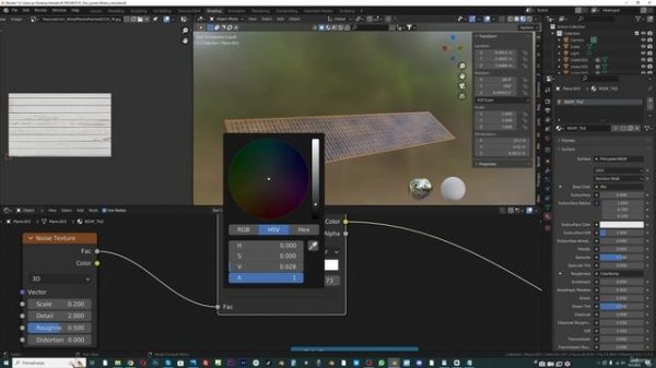 7. Roof, tiles and porch modeling