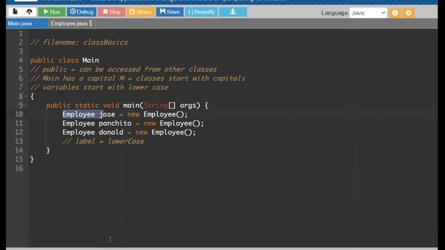 Java Classes Lesson 01) Class Basics смотреть онлайн