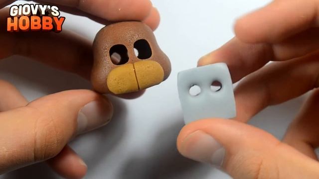 How to make IGNITED FREDDY (LED eyes) ★ TJOC:R ➤Polymer clay Tutorial Giovy смотреть онлайн