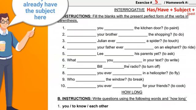 3P Clase 04 Present Perfect Exercises 2 смотреть онлайн