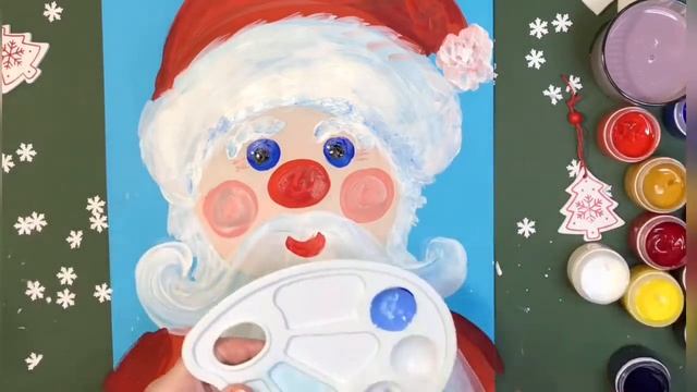 Как нарисовать Деда Мороза? Рисование для детей 4-8 лет смотреть онлайн