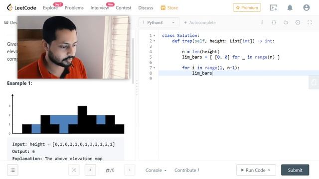 42. Trapping Rain Water | LeetCode Hard | Python Solution | Dynamic Programming, Array | Coding смотреть онлайн