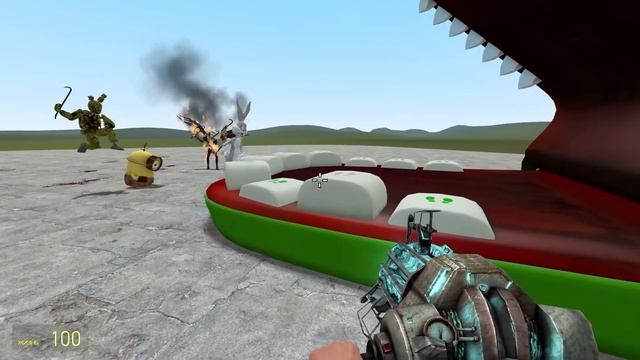 КТО ПРОИГРАЛ ТОТ ЛОМАЕТ ЛАКИ БЛОК КРОКОДИЛ ДАНТИСТ В ГАРРИС МОД GMOD SANDBOX Garry's Mod смотреть онлайн