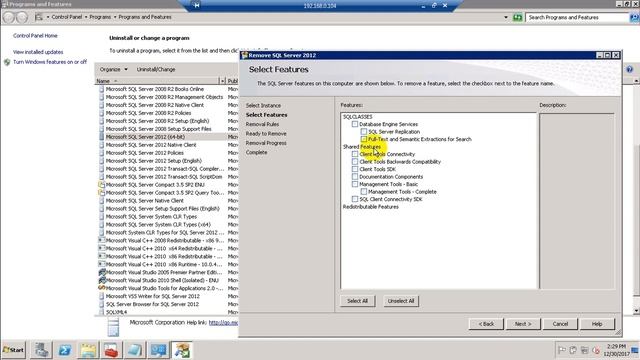 HOW TO UNINSTALL SQL SERVER 2012 FROM WINDOWS SERVER смотреть онлайн