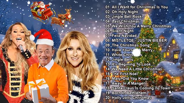 Christmas Songs 2023 -Mariah Carey, Jose Mari Chan, Boney M, Celine Dio 🎄- Oh Holy Night🎉🎉 смотреть онлайн