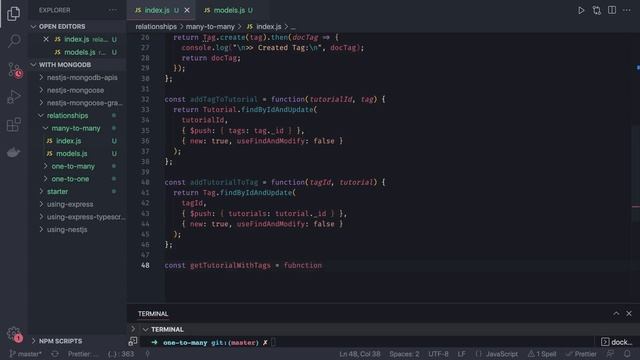 Node JS Mongoose Many to Many relationship #06 смотреть онлайн