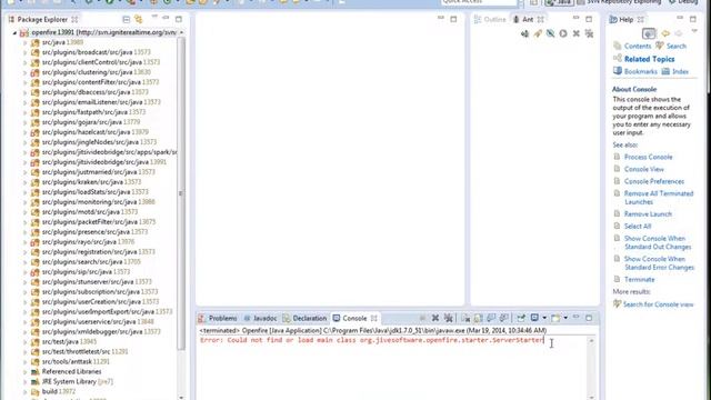 Could not find or load main class org jivesoftware openfire starter ServerStarterB смотреть онлайн
