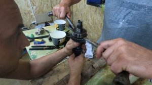 замена подшипников, разбор кпп лада гранта