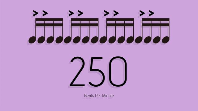 BPM = 250　メトロノーム - metronome - 16分 アクセント2-1 смотреть онлайн