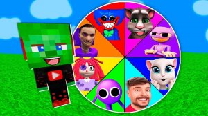 ЗОМБАК НАШЕЛ КОЛЕСО ФОРТУНЫ В МАЙНКРАФТ