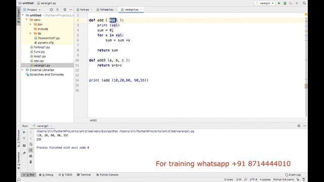 variable argument function in python смотреть онлайн