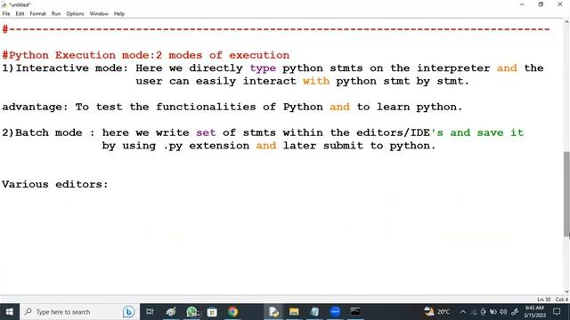 PYTHON tutorials || Demo - 3 || by Mr. Vijay On 15-03-2023 @6AM IST смотреть онлайн