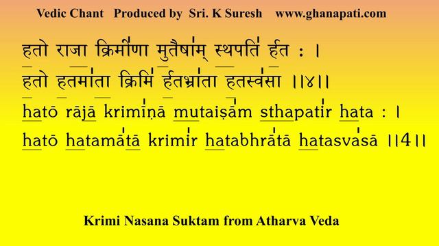 Krimi Nashana Suktam Part 1/3 | RARE Atharva Veda Chant | Destroy Harmful Germs | Sri K Suresh смотреть онлайн