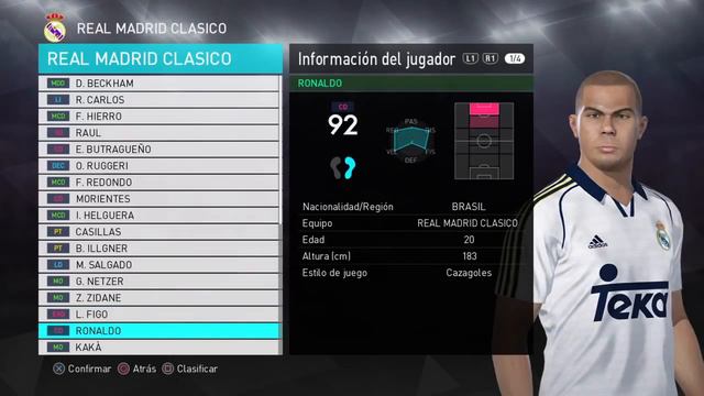 REAL MADRID CLÁSICO/ CLASSIC FULL PLANTEL PES 2018. UNIFORMES, ESCUDO + LINK смотреть онлайн