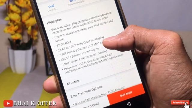 Apple iPad 6th Gen 32GB 9.7 inch with Wifi only @21999 + Rs.3000 Instant Discount Using HDFC Card смотреть онлайн