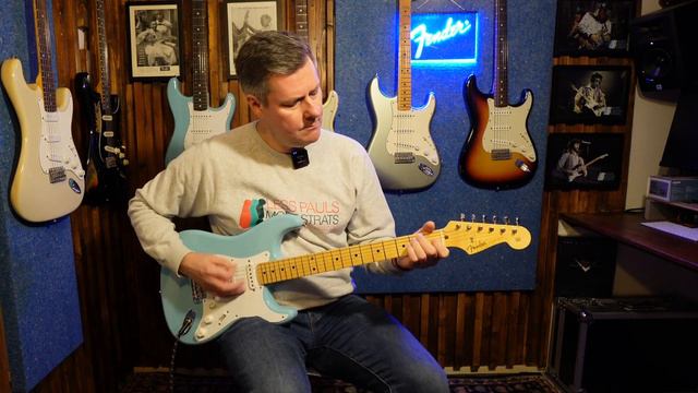 Fender Custom Shop 56 NOS Stratocaster 2022 Daphne Blue смотреть онлайн