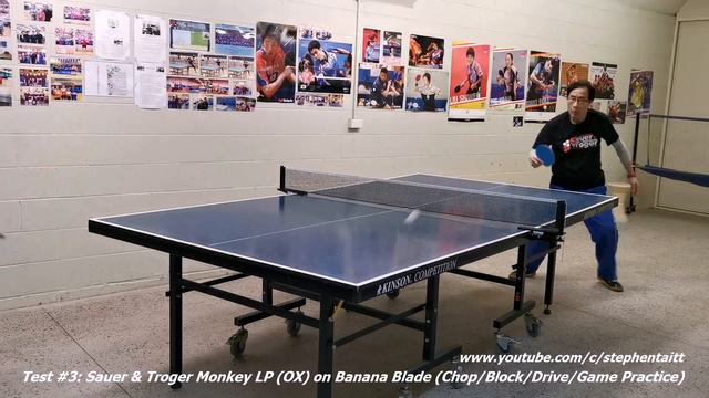 Test #3: Sauer & Troger Monkey LP (OX) on Banana Blade (Chop/Block/Drive/Game Practice) смотреть онлайн