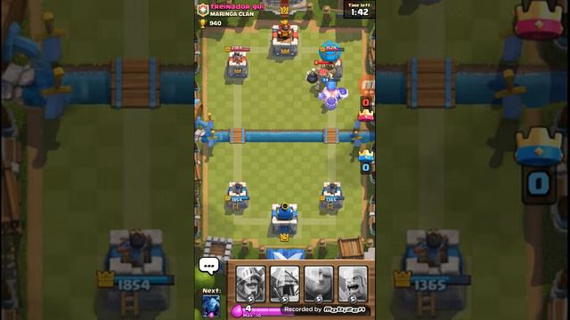 Clash Royale my best deck and battle on arena 3 смотреть онлайн