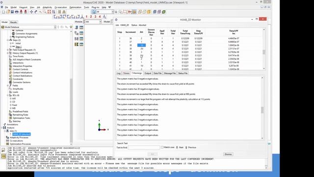 Too many attempts made for this increment II Abaqus Error! смотреть онлайн