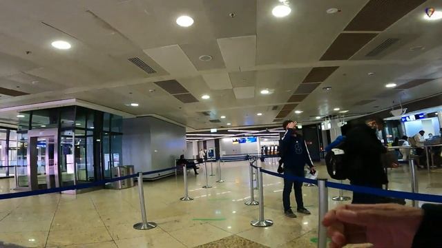 Arrival Walk From Concourse To Baggage Claim Area To Exit At Frankfurt Airport T1