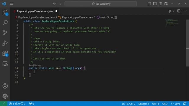 Replace Uppercase Letters || Java simple solution #java #easy #solution #replacevalueinString смотреть онлайн