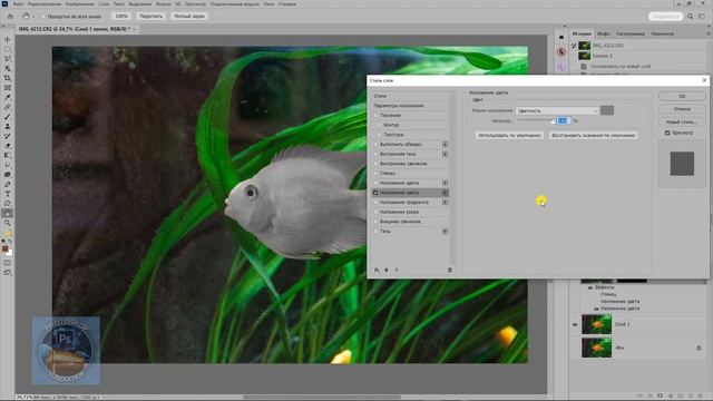 Перекраска объектов в фотошопе смотреть онлайн