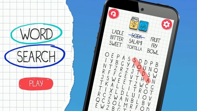 Word Search game for Android смотреть онлайн