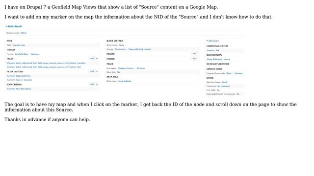 Drupal: Geofield Map marker NODE ID смотреть онлайн