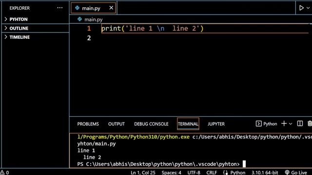 Escape sequences in python |Python Full course |Hindi| Learn Python| python tutorials | (part:- 03) смотреть онлайн