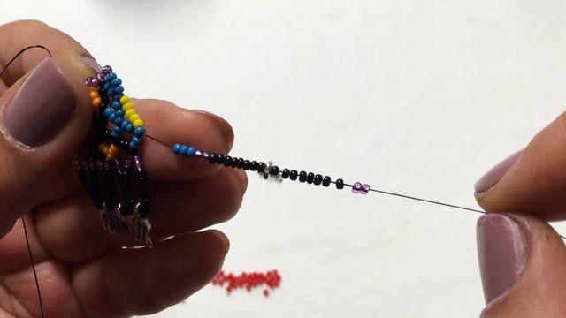 Tecnica Huichol Necklace -Native american huichol beading/Huichol Kolye Nasıl Yapılır/Takı Tasarım смотреть онлайн
