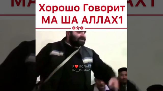 Хорошо говорит МА ША АЛЛАХ! смотреть онлайн