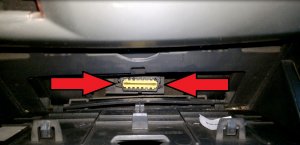 Диагностический разъём OBD РЕНО МЕГАН 2