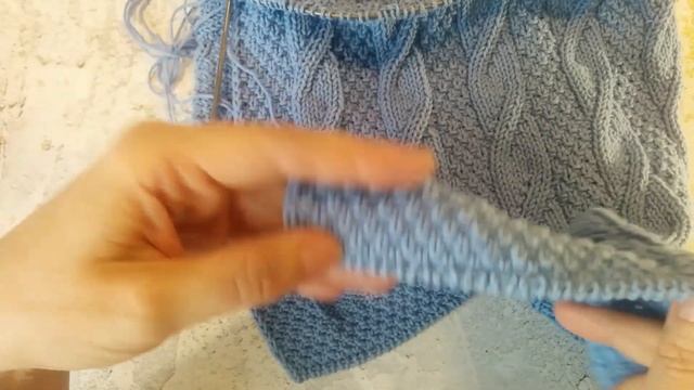 Детский плед спицами