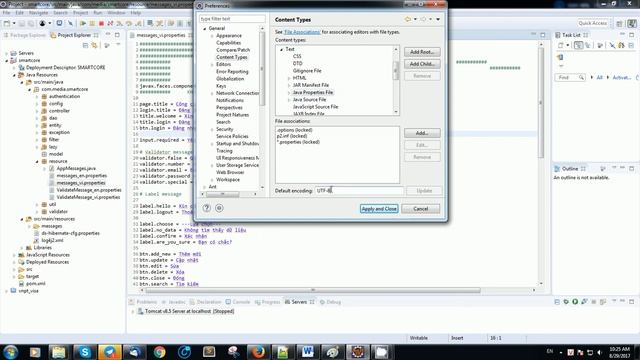 Eclipse, Hướng dẫn hiển thị phông chữ tiếng việt file properties смотреть онлайн