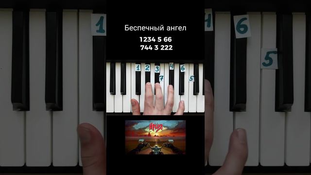 Беспечный ангел Ария на пианино 🎹 Обучение смотреть онлайн