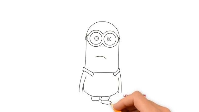 How to Draw a Minion Kevin Step by Step Easy For Kids смотреть онлайн