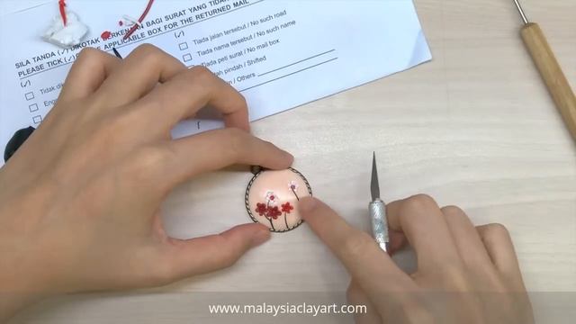 Polymer Clay Floral Pendant Tutorial - Anemone Inspired смотреть онлайн