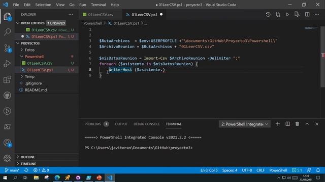 06 Visual Studio Code/Git/GitHub y Powershell смотреть онлайн