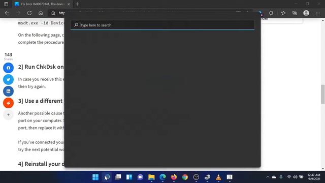 Fix Error 0x80070141, The device is unreachable on Windows смотреть онлайн