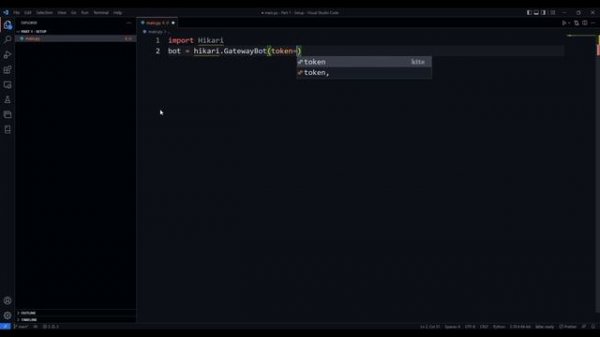 Discord Chatbot with Python using Hikari | Part 1 - Setup
